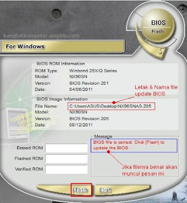 merupakan salah satu agenda yang tersinkronisasi pribadi pada motherboard laptop Berita laptop Cara Update BIOS Laptop dengan Flashdisk dan WinFlash Utility