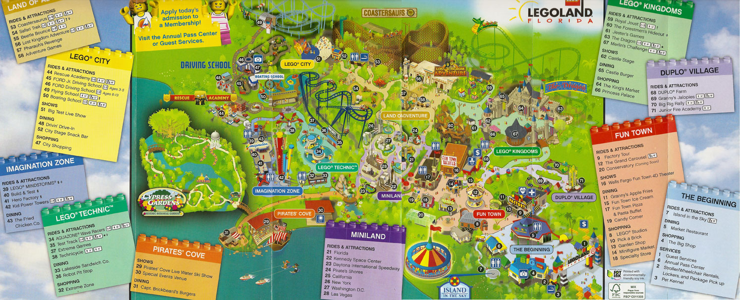 Map Legoland Florida