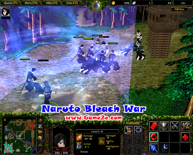 warcraft 3 map naruto vs bleach 1.3b