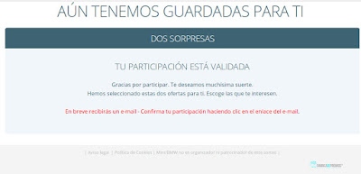 Sorteo Mini confirma tu email