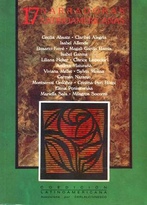Carátula de: 17 Narradoras Latinoamericanas (Coedición Latinoamericana, Bogotá, Colombia - 1996), varias autoras