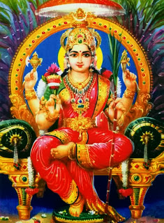 The mother-goddess, personification of matter and energy, shakti modern calendar image 