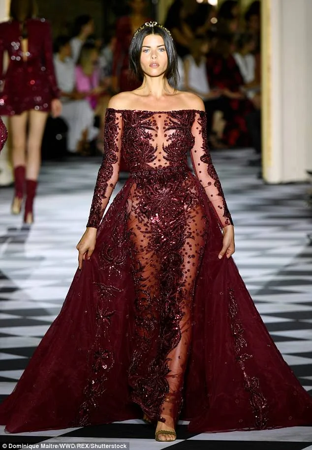 Georgia Fowler Zuhair Murad fashion show in Paris