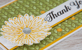 Delightful Daisy Thank You Card made with Stampin' Up! UK Supplies which you can buy here