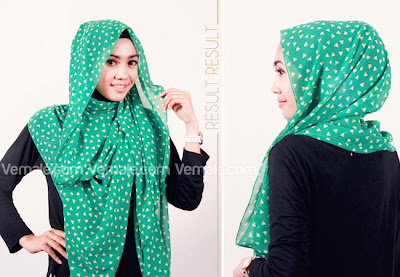 Cara Memakai Hijab Jilbab Pashmina Styles Chiffon Modern Dalam 3 Langkah