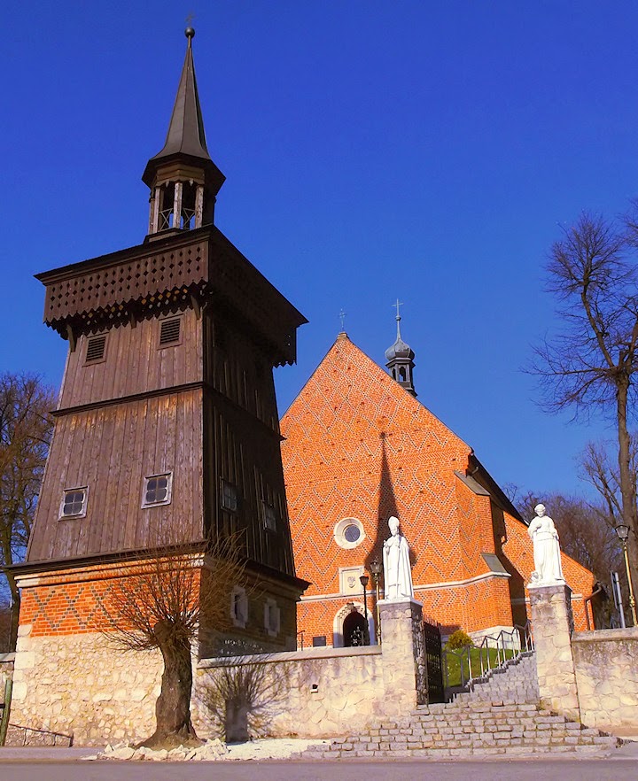 Dzwonnica i kościół świętej Małgorzaty w Raciborowicach