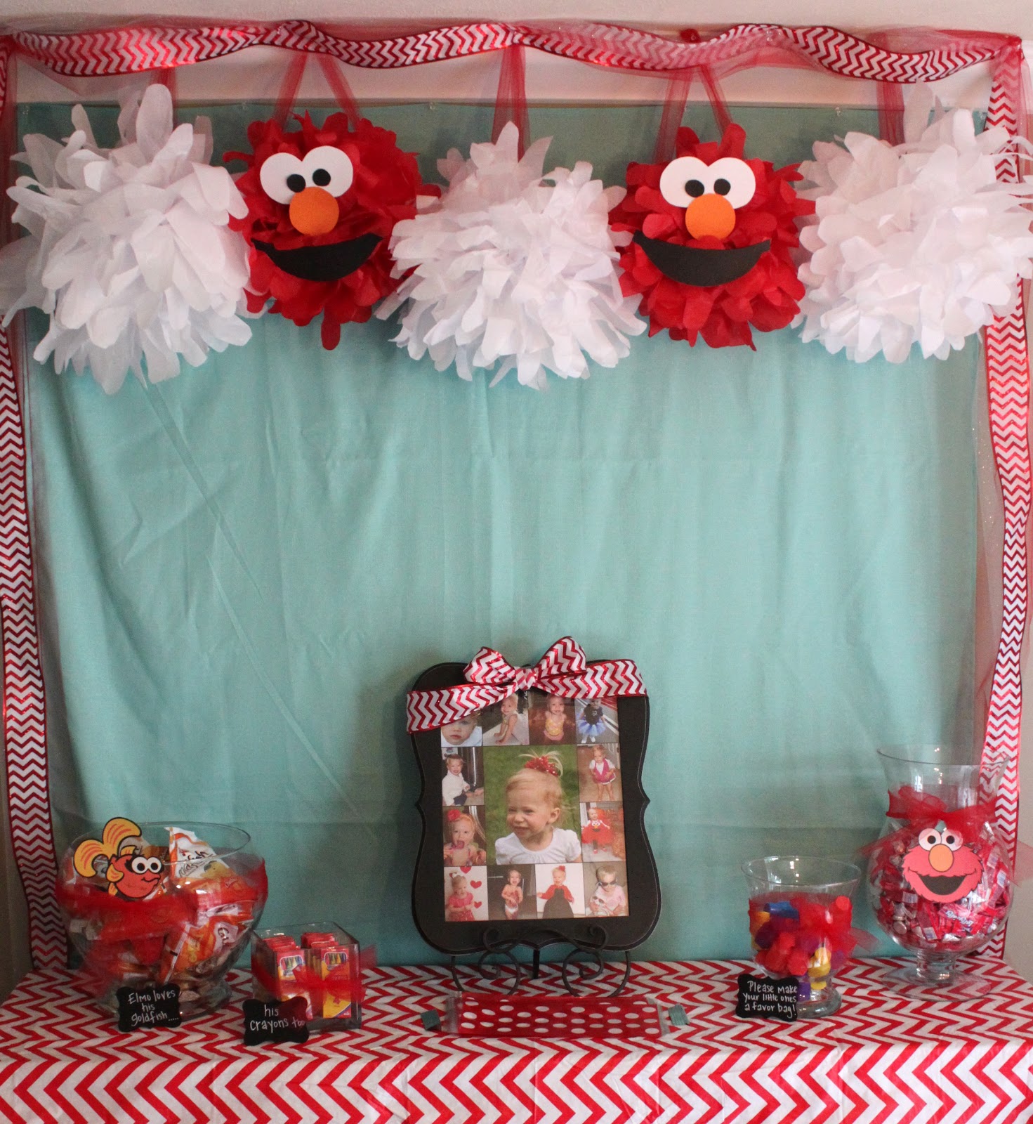 Handmade Happiness Elmo 2nd Birthday Party 