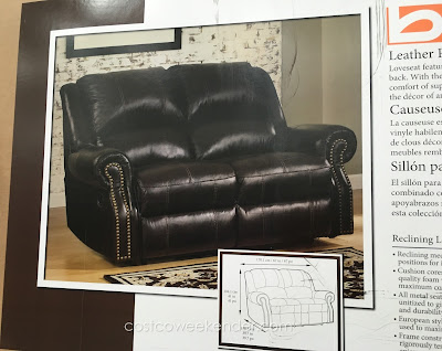 Take a seat and be comfortable on the Berkline Reclining Leather Loveseat