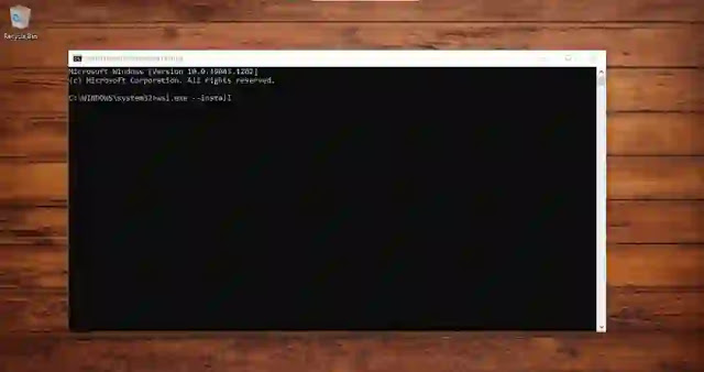 install wsl command