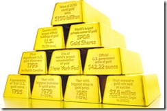stacks of gold