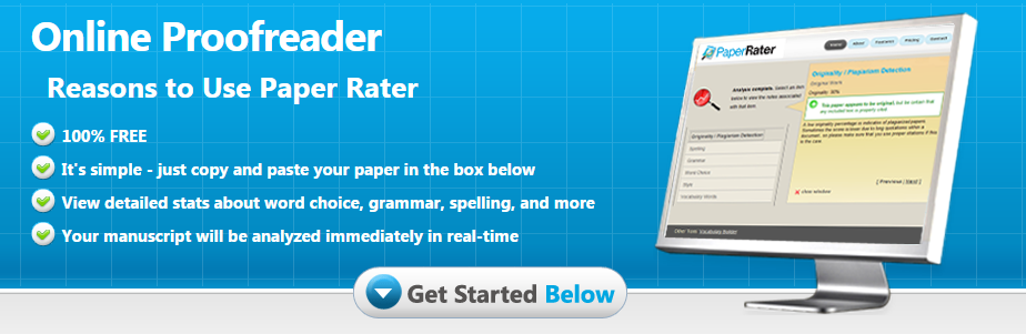 PaperRater Online Proofreader