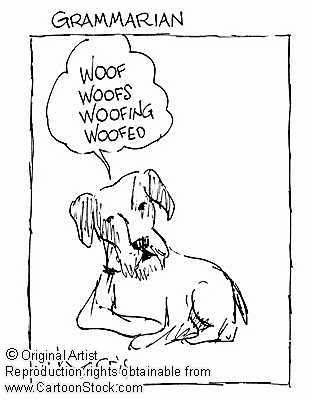 Linguistics Cartoon Favorites - Grammar Dog