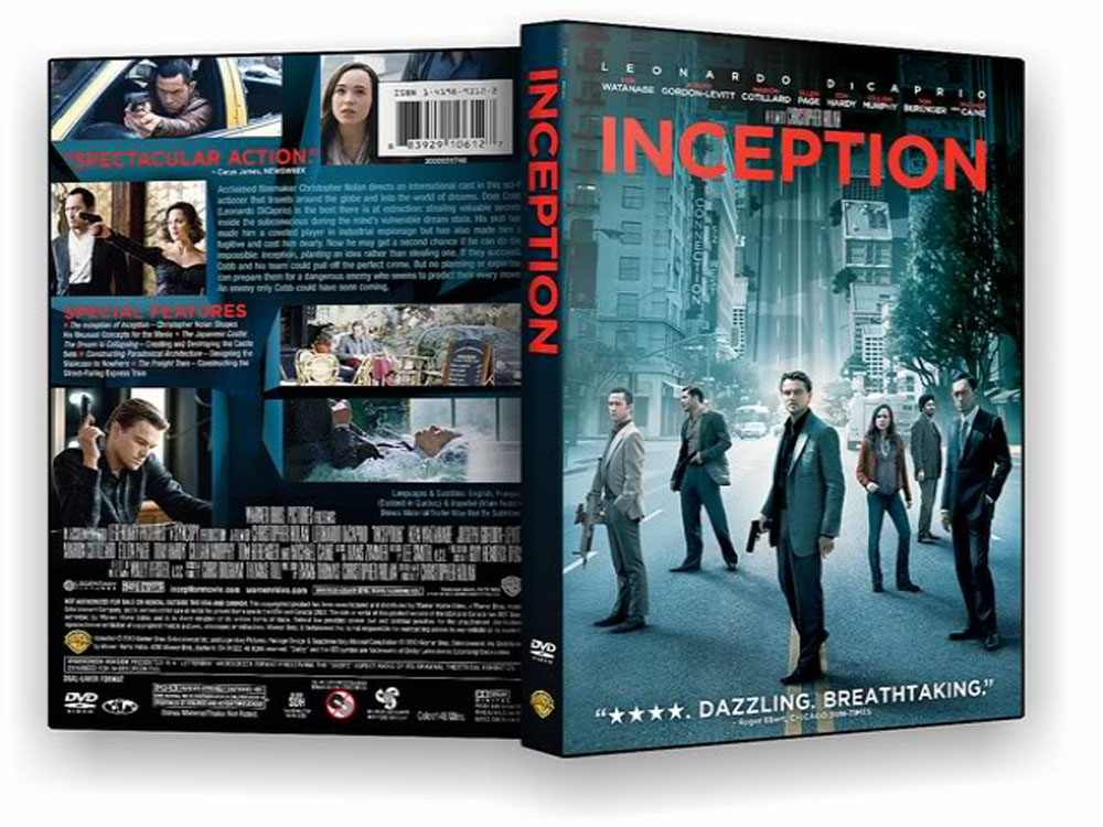 Inception Blu-ray Dvd Case