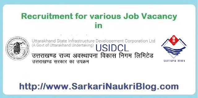 Sarkari Naukri Vacancy Recruitment in USIDCL 