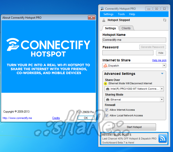 Connectify Hotspot & Dispatch v7.2.1