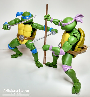 Review de los S.H.Figuarts TMNT "Leonardo" y "Donatello" de Tamashii Nations.