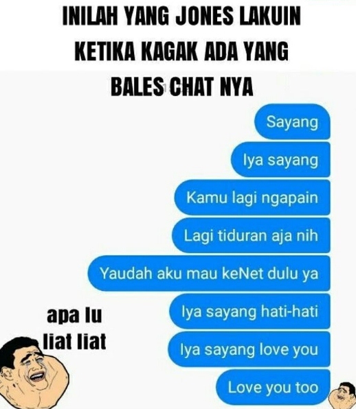 9 Meme Kocak Chat Gombalan  Cowok  Ke Cewek Ini 