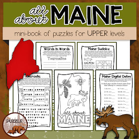  The Puzzle Den - All About Maine for Upper Levels