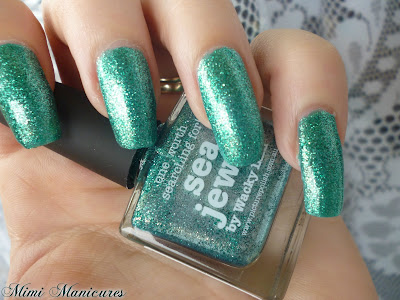 picture polish sea jewel green glitter