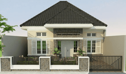 Contoh rumah minimalis type 70 satu lantai