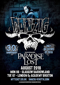 Danzig and Paradise Lost gig poster