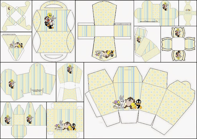 Lonney Tunes Babies: Free Printable Boxes. 