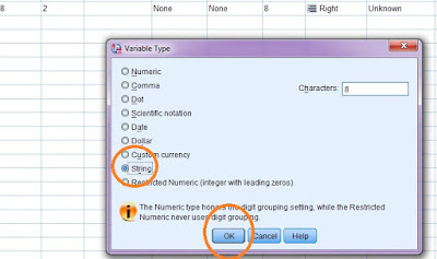 Tipe Data String IBM SPSS 21