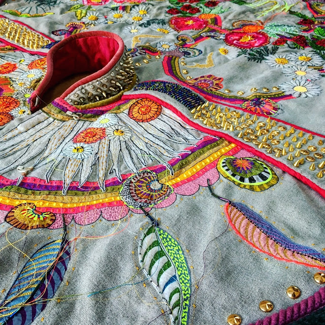 embroidery cape