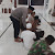 Personel Polsek Seruway  Sholat Subuh Berjamaah Sekaligus Cooling System Pemilu Damai