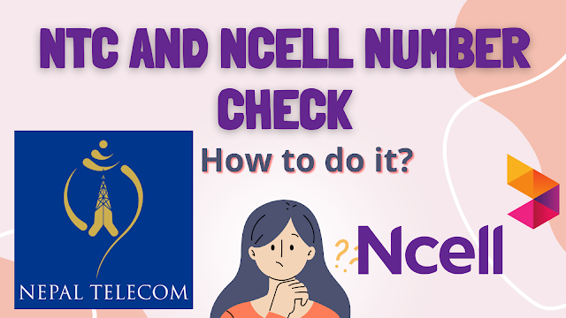 How to See Your Own Number ntc ncell