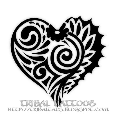 tribal heart tattoo meaning. 10 Unique Designs of Tribal Heart Tattoos