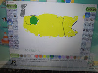 Foto 7: Dibujo de pez dorado hecho por Johanna.