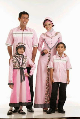 55+ Desain Baju Muslim Keluarga Seragam Modern Terbaru 