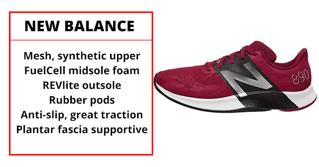 New Balance FuelCell 890 V8 tennis Shoes for plantar fasciitis.