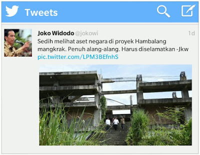 Presiden Jokowi: Sedih Melihat Aset Negara di proyek Hambalang Mangkrak