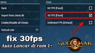GOW Ghost Of Sparta fix 30fps Auto Lancar
