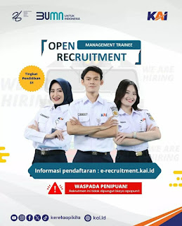 Rekrutmen PT Kereta Api Indonesia Persero ( Management Trainee )