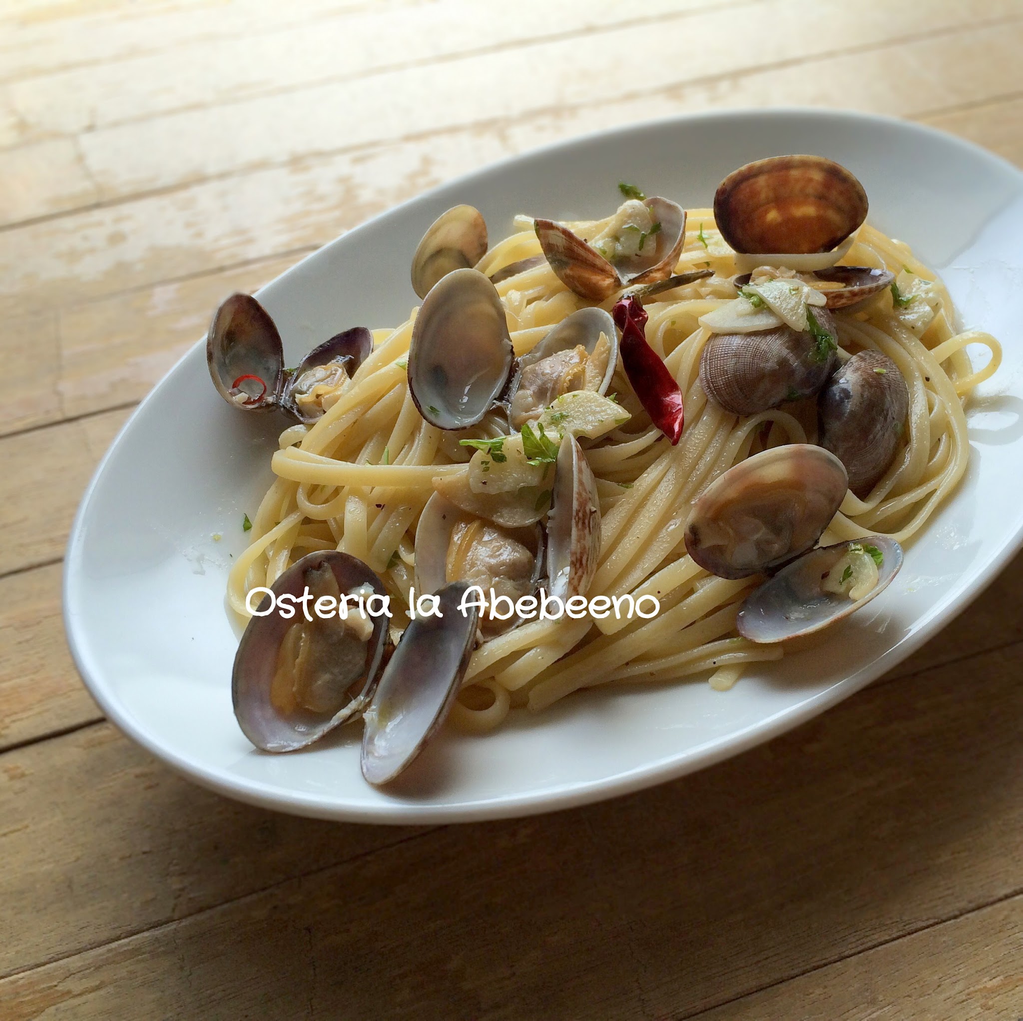 Bavette Con Le Vongole 春浅蜊のバベッテ ボンゴレ ビアンコ Osteria Abebeeno