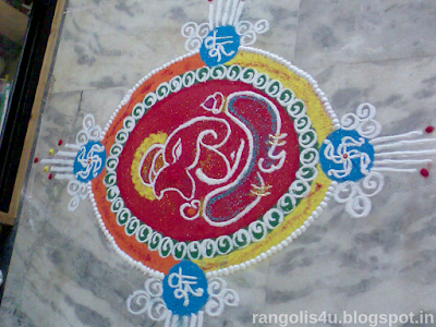 Rangolis for Ganesh Festivals