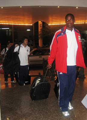 Llegada de Chivas USA al hotel/Chivas USA arrives at hotel
