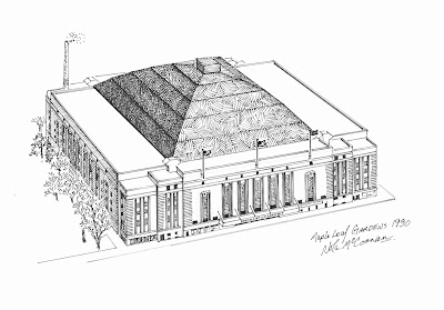 Maple Leaf Gardens Aerial View Circa 1930