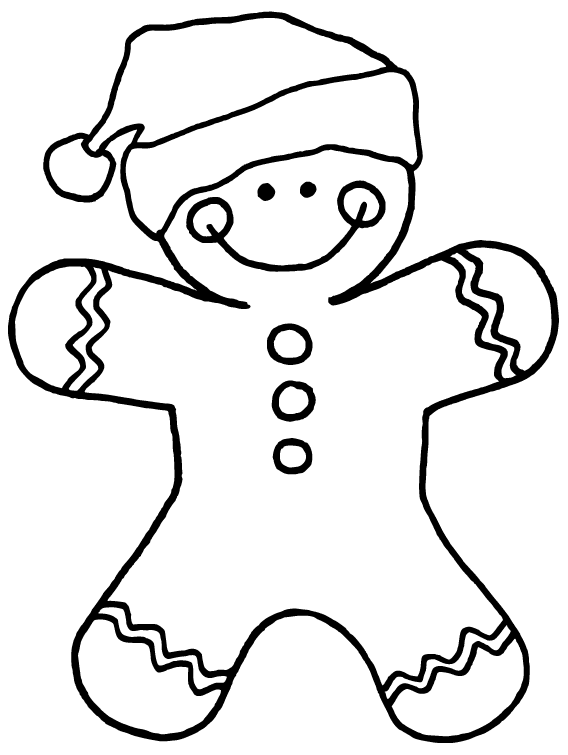 Gingerbread Coloring Pages 7