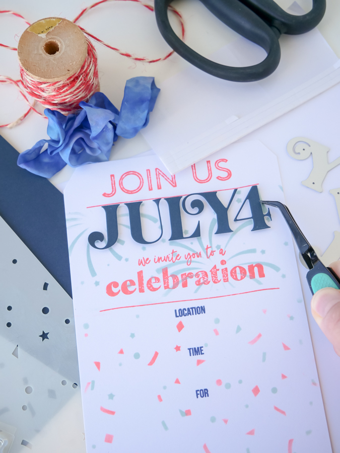 3 Ideas for a Festive Creative Tag | July 4 Invitation