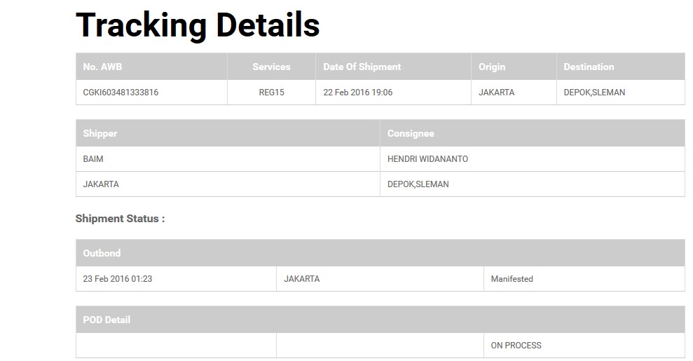 Cara Melacak Kiriman Barang dari JNE