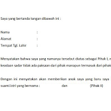 Contoh Surat Pernyataan Perjanjian Bermaterai : Contoh Surat Perjanjian Adopsi Serah Terima Anak Kandung Baru Lahir : Ada banyak contoh surat pernyataan bermaterai yang sering dipergunakan, beberapa diantaranya adalah contoh surat pernyataan kerja, pernyataan kesanggupan, pernyataan diri, pernyataan perjanjian, pernyataan sekolah, pernyataan kesalahan, dan lain sebagainya.