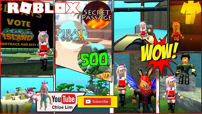 Chloe Tuber Roblox Disaster Island Gameplay Showing You How To Get Three Secret Badges - disaster island roblox