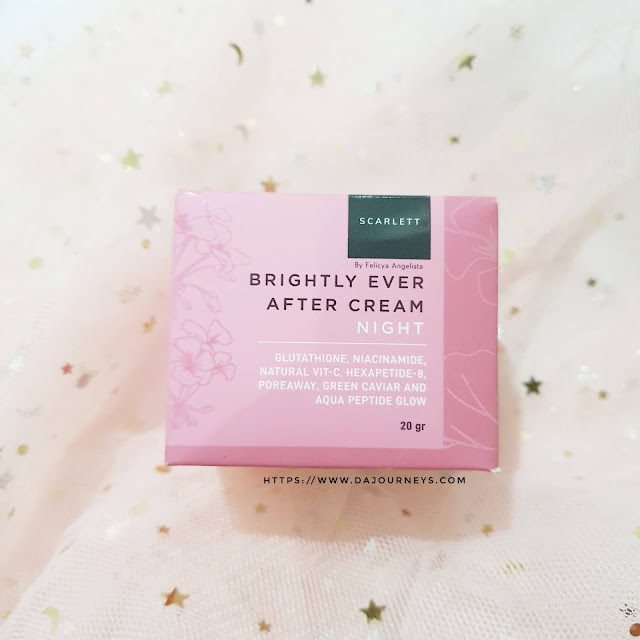 Review Scarlett Whitening Brightly Ever After Night Cream