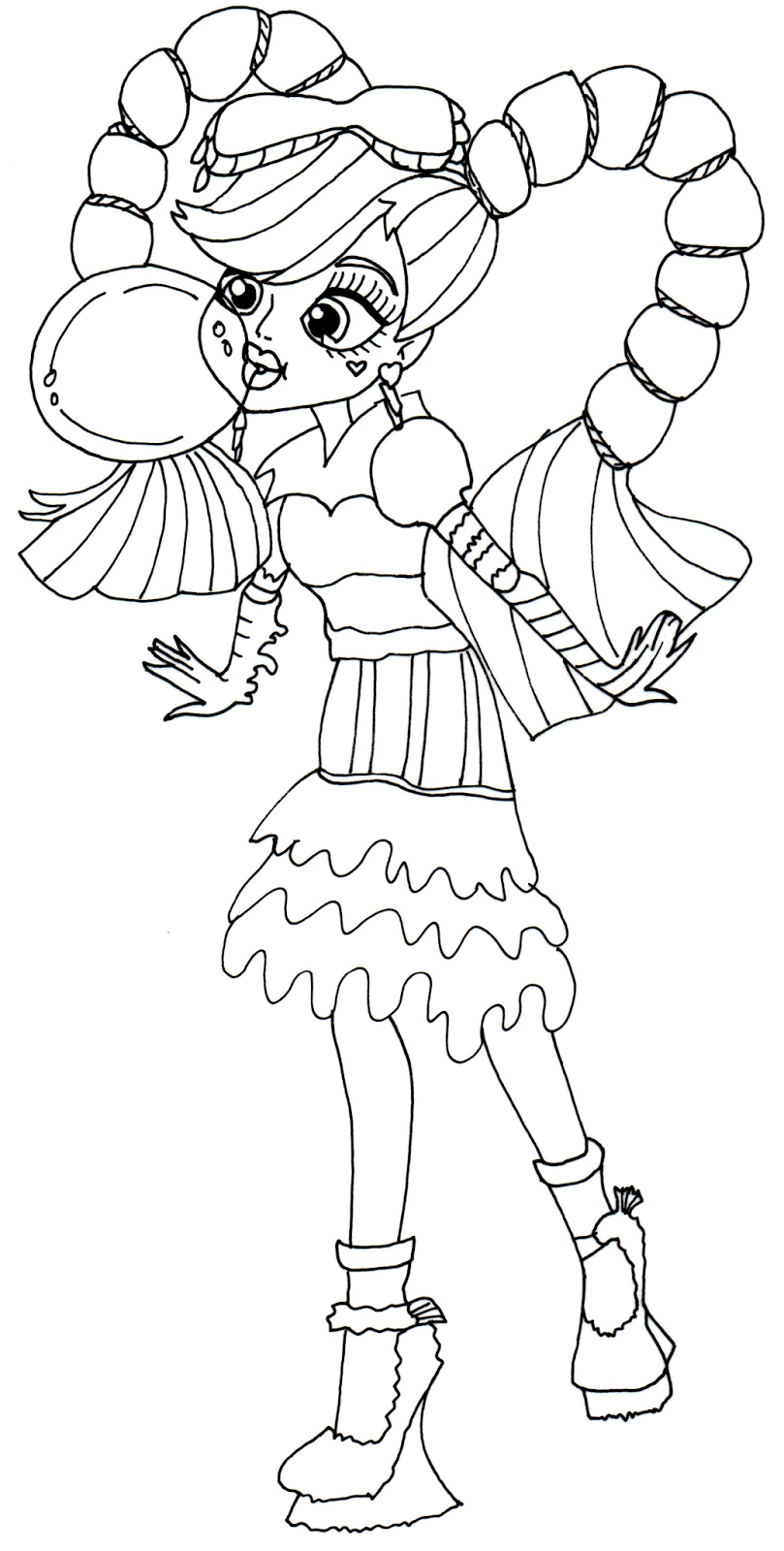 catty noir boo york monster high coloring page png 850 on monster high draculaura coloriage id=52617