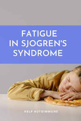 Fatigue in Sjogren's Syndrome  - woman lying on a desk