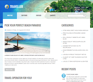 Free Joomla Travel Template